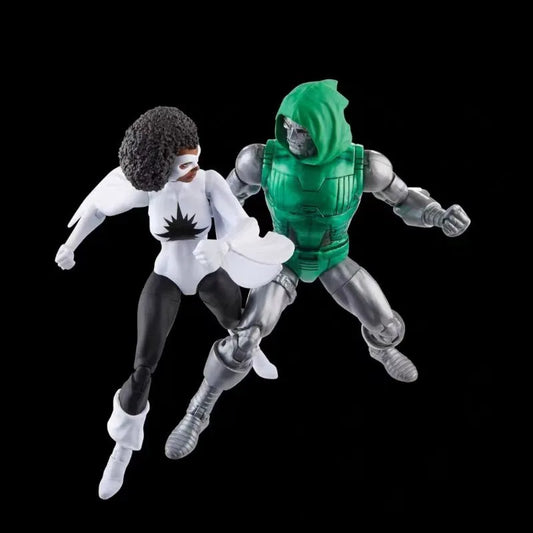 Original Hasbro Marvel Legends Series CAPTAIN MARVEL VS.DOCTOR DOOM Anime Figure Toy Collection Model