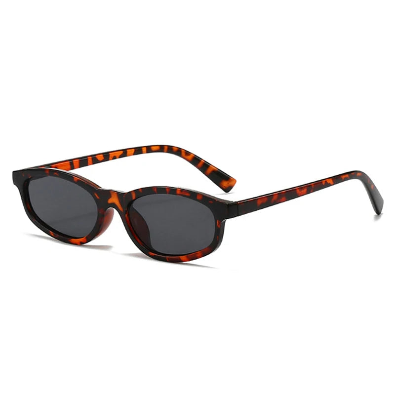 JNPCXI New Retro Small Cat Eye Sunglasses Women Leopard Blue Shades UV400 Fashion Men Trending Sun Glasses