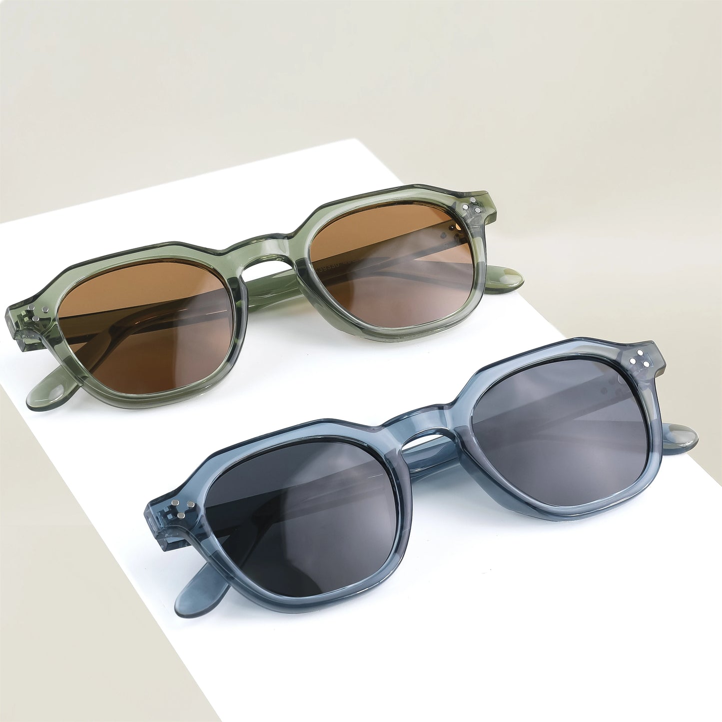 CATERSIDE Retro Polarized Men Sunglasses Acetate Temple / TR90 Frame Sun Glasses Women High Quality Sport Driving Travel Eyewear