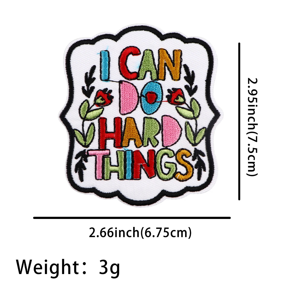 Funny Goose Patch Cartoon Embroidered Patches For Clothing DIY Iron on Patches For Clothes Letters Patch Stickers
