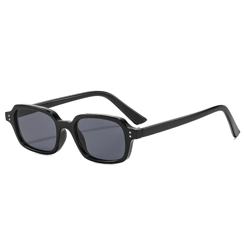 JNPCXI New Vintage Square Rivets Men Sunglasses Fashion Leopard Blue UV400 Women Trending Gradient Sun Glasses