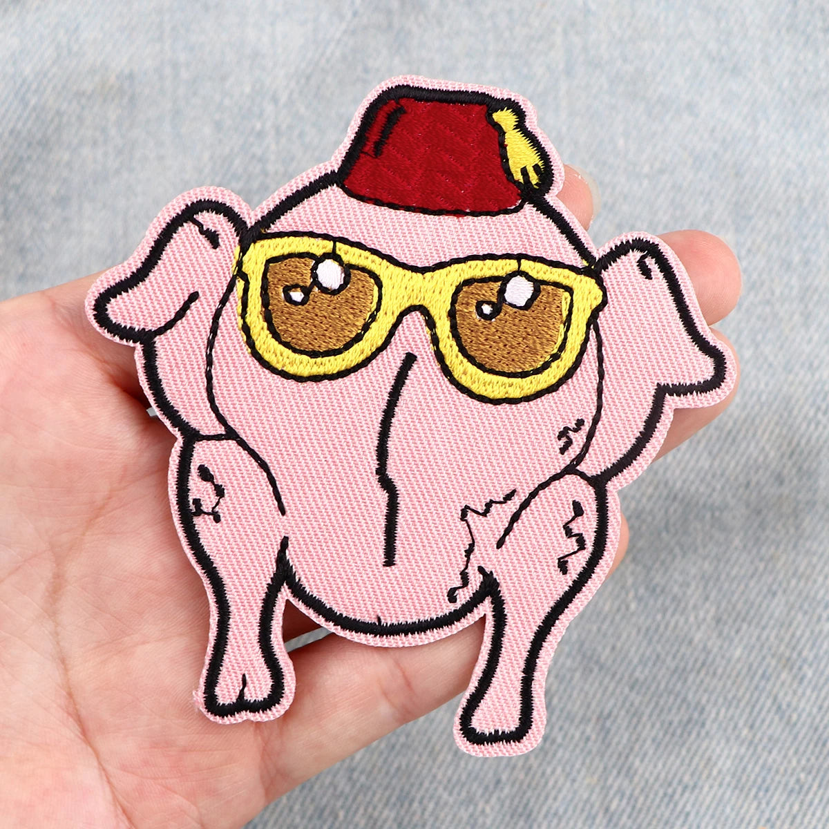 Friends TV SHOW Patch Turkey Embroidered Patches For Clothing DIY Iron on Patches For Clothes Cartoon Patch Stickers