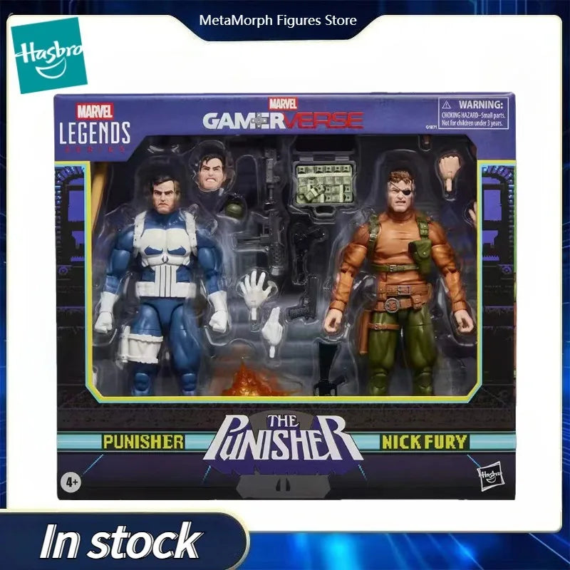 Original Hasbro Marvel Legends Series PUNISHER & NICK FURY Action Toys Figure Model Ornaments