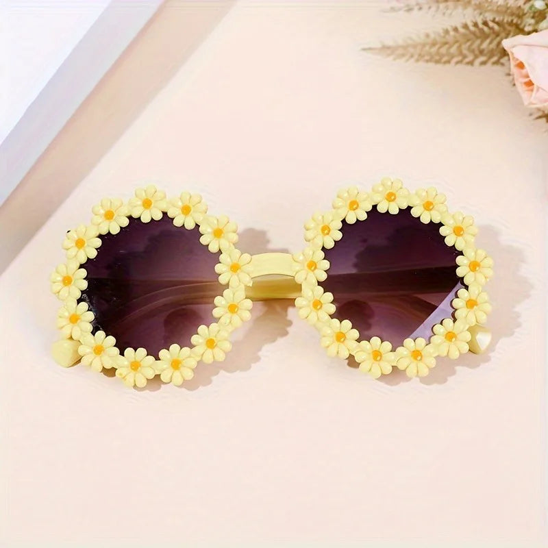Charming Girl Flower Fashion Glasses, Glasses for Girls