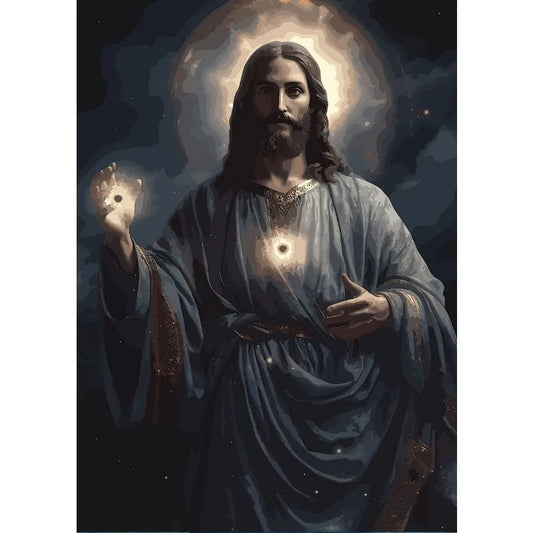 Jesus Lion Christian Hand of God Canvas Paint Religious Posters Wall Art 13