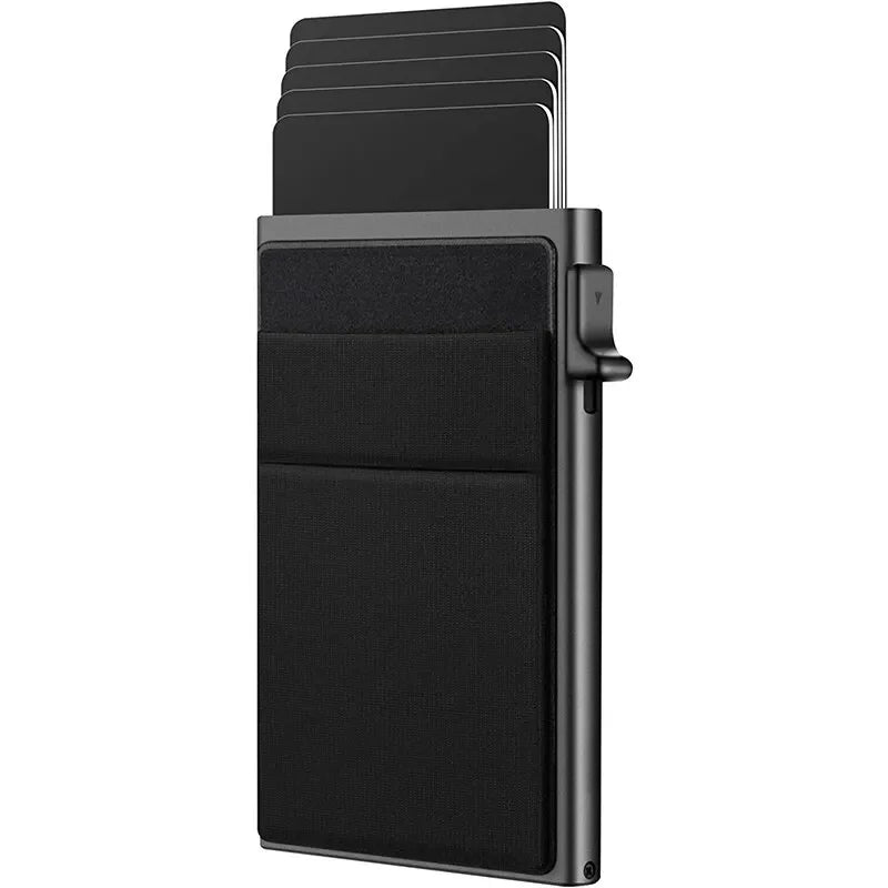 RFID Slim Credit Card Holder for Men | Minimalist Metal Wallet Luxury Case