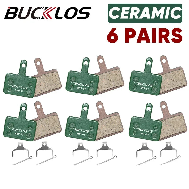 BUCKLOS MTB Bicycle Disc Brake Pads for Shimano B01S B03S B05S MT200 XOD E-bike Ceramic Bike Hydraulic Disc Brake Cycling Parts