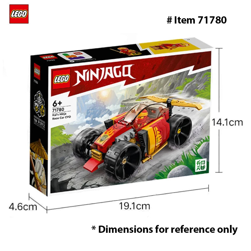 Lego 71780 NINJAGO Kai's Ninja Race Car EVO, 20in1 Racing Car Building Toy Set