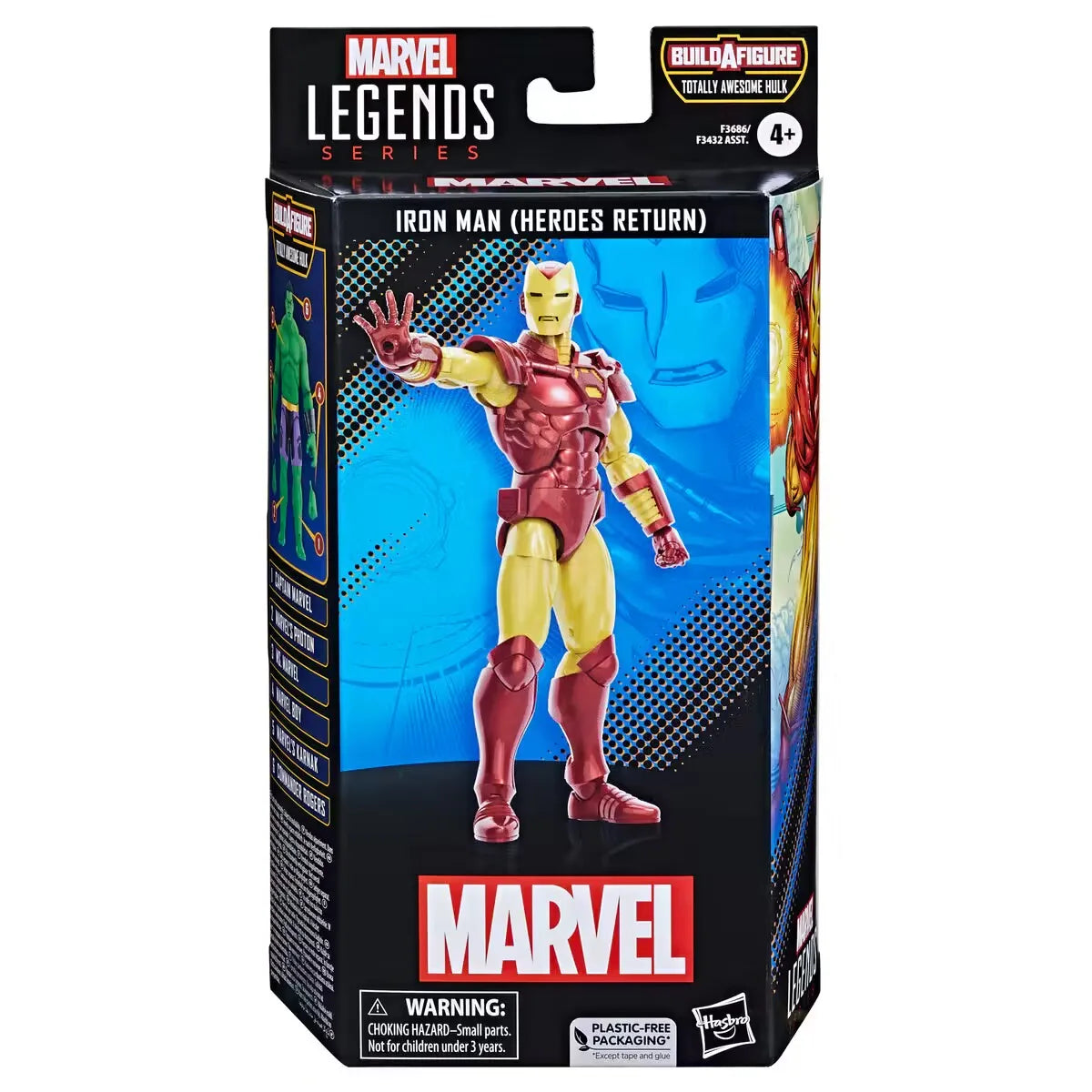 Marvel Legends Captain Marvel Ms Marvel Marvel Boy Photon Karnak Iron Man Commander Rogers Awesome Hulk Wave 6" Action Figure