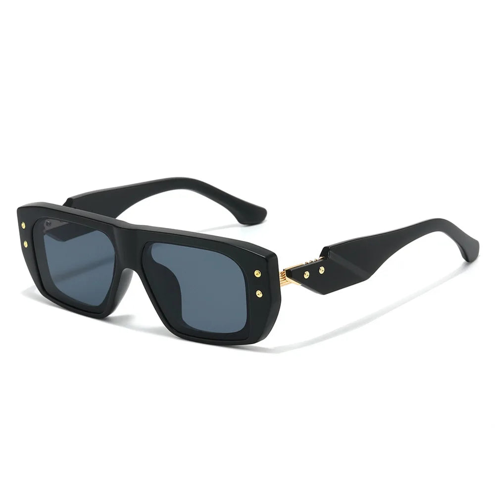 JNPCXI Luxury Square Sunglasses for Men Flat Top UV400 Sun Glasses Women Brand Designer Trendy Female Shades Anti Blue Light
