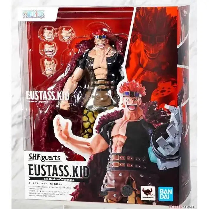 【IN STOCK】Original Bandai S.H.Figuarts One Piece Eustass Kid The Raid on Onigashima 15.5cm Action Figure Collectible Model