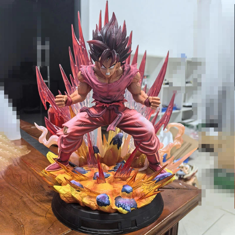 38CM Anime Dragon Ball Z Kaiouken Goku Figure Super Saiyan Son Goku Action Figurine PVC Statue Collection Model Toys Gifts