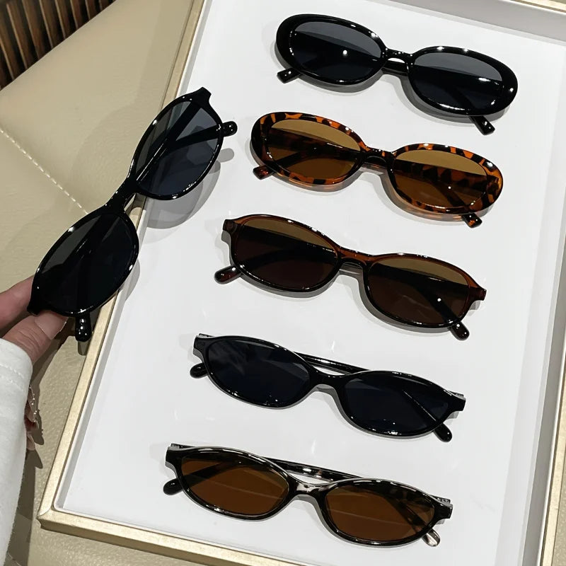 4pcs Women's Fashionable Glasses Combination Casual Daily Decoration Taking Photos To Show Off Face