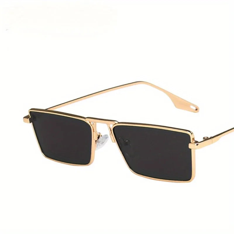 Light Green Metal Frame Glasses Small Frame Trendy Internet Celebrity Style Glasses Fashionable Glasses