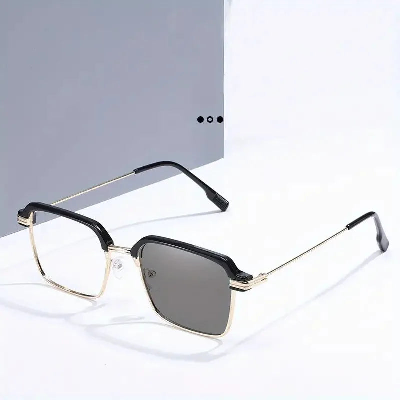 Fashion Business Color Changing Men's and Women's Metal Boxed Glasses