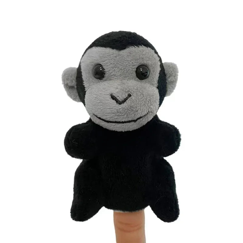 New Hand Puppet Plush Toy Cartoon Animal Family Finger Puppet Role Play Tell Story Cloth Doll Educational Toys For Children Kids