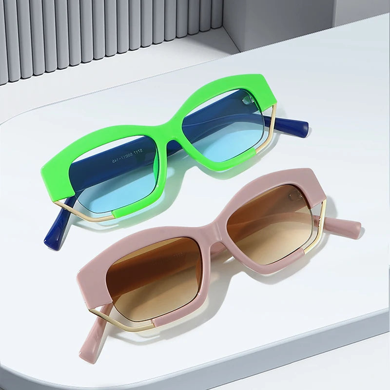 JNPCXI New Designer Sunglasses Women Men Fashion Decoration Hollow Metal Unique Sun Shades Unisex Eywear UV400