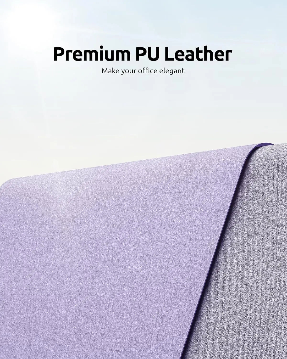 Leather Desk Pad Protector, Mouse Pad, Office Desk Mat, Waterproof  Non-Slip PU Desk Blotter, Computer Desk Pad for Women